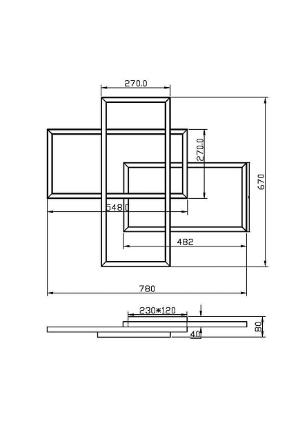 Потолочный светодиодный светильник Maytoni Rida MOD015CL-L80WK Фото № 2