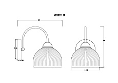 Бра MyFar Flora MR2272-1W 1