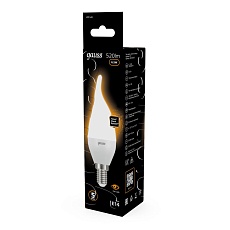 Лампа светодиодная Gauss E14 6.5W 3000K матовая 104101107 2