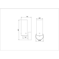 Бра Arte Lamp Lanterna A3606AP-8BK 1