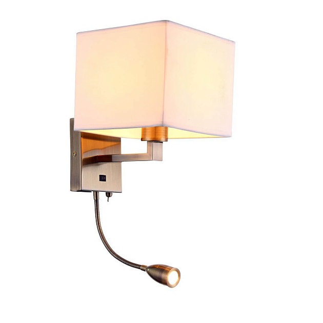 Бра Arte Lamp Hall A9249AP-2AB изображение 1 Бра Arte Lamp Hall A9249AP-2AB Фото № 1