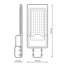 Уличный светодиодный консольный светильник Gauss Avenue 629534300 2