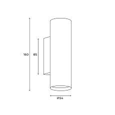 Настенный светильник Hesby Lighting Edge IP20, 35Вт, GU10, черный HSBL_0126 5