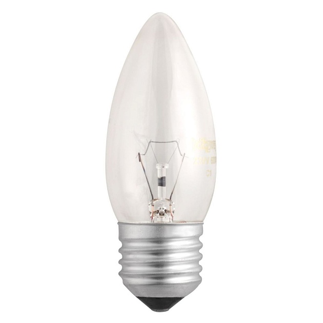 Лампа накаливания Jazzway E27 60W 2700K прозрачная 3320331 изображение 1 Лампа накаливания Jazzway E27 60W 2700K прозрачная 3320331 Фото № 1