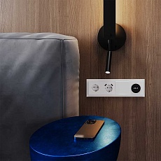 Рамка стеклянная Voltum S70 на 4 поста, (белый, стекло) VLS110401 1