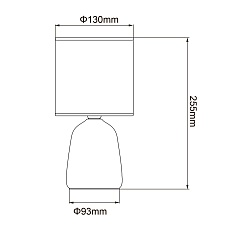 Настольная лампа Uniel UML-B305 E14 White UL-00012419 1