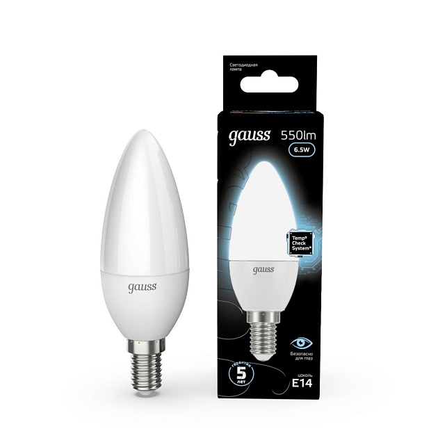 Лампа светодиодная Gauss E14 6.5W 4100К матовая 103101207 изображение 10 Лампа светодиодная Gauss E14 6.5W 4100К матовая 103101207 Фото № 10