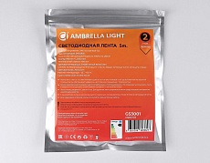 Светодиодная лента Ambrella Light 6W/m 60LED/m 2835SMD теплый белый 5M GS3001 2