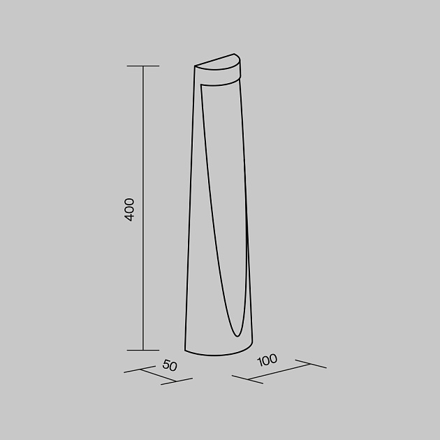 Уличный светодиодный светильник Maytoni Konus O463FL-L7GF3K Фото № 2