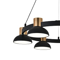 Подвесная светодиодная люстра Indigo Traforo 11059/6P Black V000182L 1