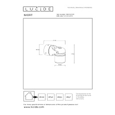 Спот Lucide NIORT 14825/01/30 1