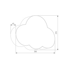 Настенный светильник TK Lighting 5886 Cloud 1