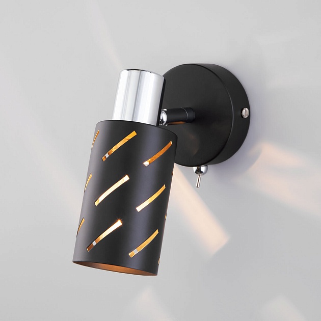 Спот Eurosvet Fente 20090/1 черный/хром Фото № 1