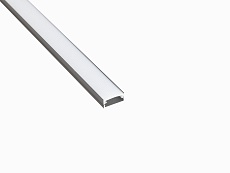 Профиль накладной LEDS POWER СПН1707 алюм. черный с призм.рассеивателем 2м 008400