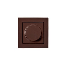 Диммер поворотно-нажимной Liregus Epsilon коричневый 28-141