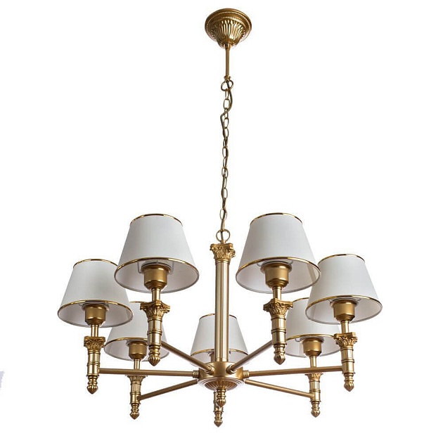 Подвесная люстра Arte Lamp Liguria A9185LM-7SG изображение 1 Подвесная люстра Arte Lamp Liguria A9185LM-7SG Фото № 1