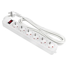 Сетевой фильтр 6*5м 16А/3,2кВт с выкл. c/з ПВС 3х1,0 Блокбастер XL EKF PROxima UFA16-310-6-05