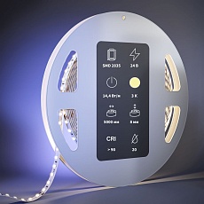 Светодиодная лента Maytoni 14,4W/m 120LED/m 2835SMD теплый белый 5M 201052 2