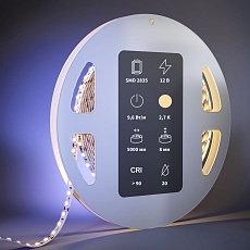 Светодиодная лента Maytoni 9,6W/m 120LED/m 2835SMD теплый белый 5M 201030 2