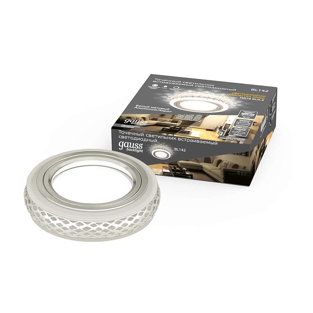 Встраиваемый светильник Gauss Backlight с подсветкой BL142 Фото № 7