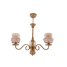 Подвесная люстра ЭкономСвет 13139/3WG+FGD BR+WG