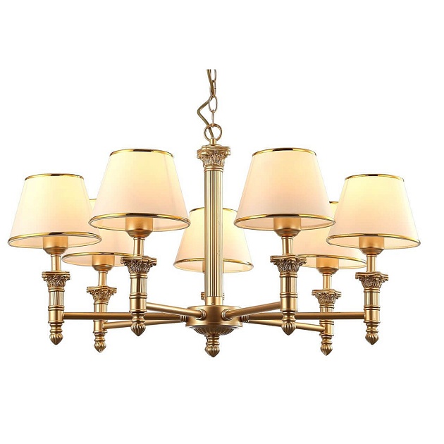 Подвесная люстра Arte Lamp Liguria A9185LM-7SG изображение 4 Подвесная люстра Arte Lamp Liguria A9185LM-7SG Фото № 4