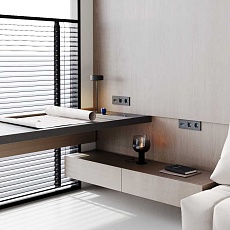 Рамка пластиковая Voltum S70 на 3 поста, (графит) VLS100307 2