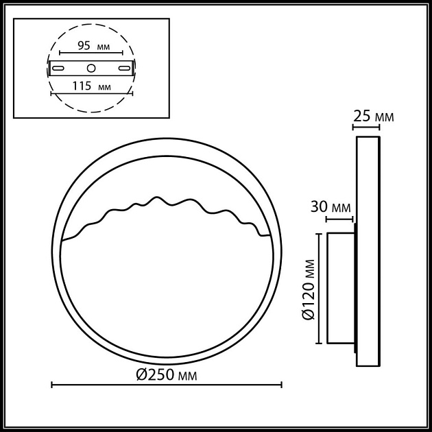 Настенный светильник ODEON LIGHT ECODESIGN VALLEY 6625/9WL изображение 4 Настенный светильник ODEON LIGHT ECODESIGN VALLEY 6625/9WL Фото № 4