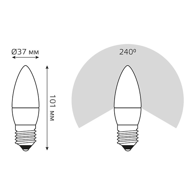 Лампа светодиодная Gauss E27 6W 3000K матовая 33216 изображение 2 Лампа светодиодная Gauss E27 6W 3000K матовая 33216 Фото № 2
