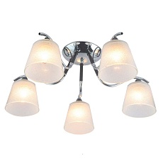 Потолочная люстра ЭкономСвет 13147/5CR+BK WT