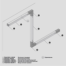 Шинопровод трехфазный Maytoni Technical Busbur Trunking TRX005-311B 1