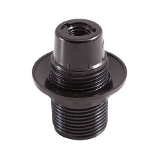 Патрон General GLH-E14-CAR-H-B-R, карболитовый Е14, подвесной, с кольцом, черный, 1/50/600