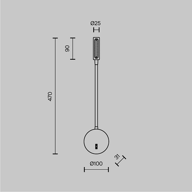 Бра Maytoni Technical Stem C035WL-L3MG3K изображение 2 Бра Maytoni Technical Stem C035WL-L3MG3K Фото № 2