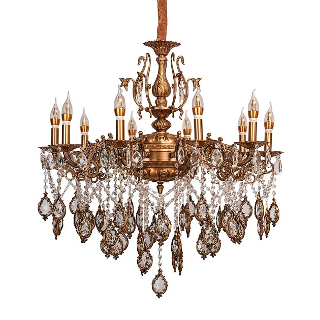 Подвесная люстра ЭкономСвет 15400/10AB WT Фото № 1