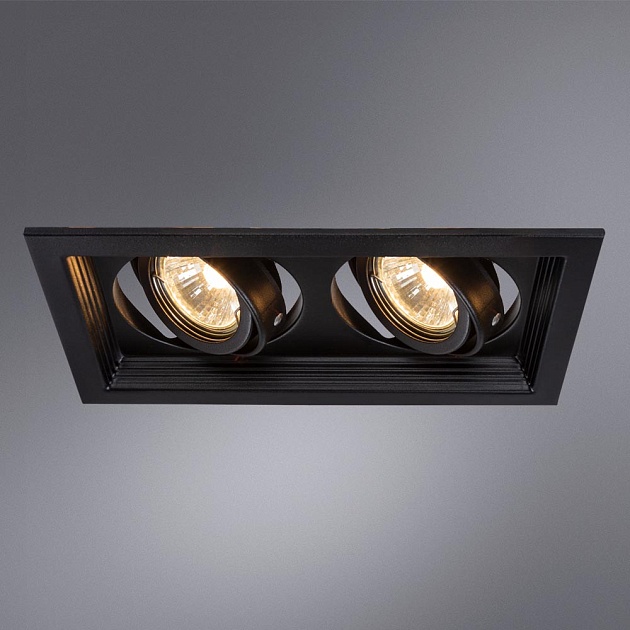 Встраиваемый светильник Arte Lamp Canis A6661PL-2BK изображение 5 Встраиваемый светильник Arte Lamp Canis A6661PL-2BK Фото № 5