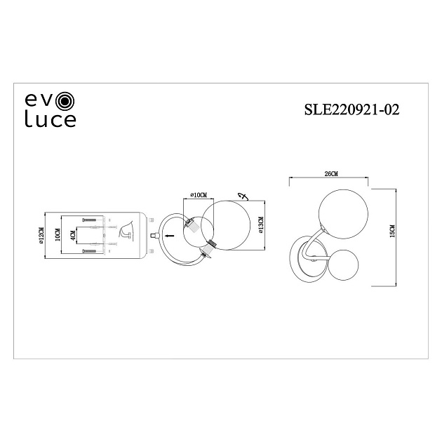 Бра Evoluce Formae SLE220921-02 изображение 2 Бра Evoluce Formae SLE220921-02 Фото № 2