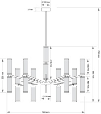 Подвесной светильник KUTEK SALETTO SAL-ZW-8(Z) 2