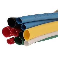 Набор термоусаживаемых трубок ТУТ нг №1 AUTO 2:1, упаковка 10 шт. по 10 см REXANT 29-0101 2