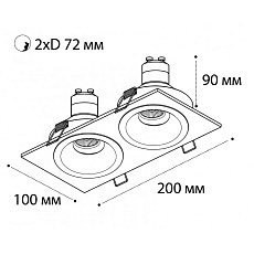 Рамка для светильника Italline M01-1020 black 1