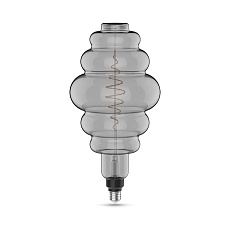Лампа светодиодная филаментная Gauss E27 8,5W 1800K серая 161802005