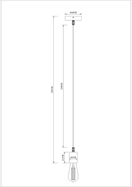 Подвесной светильник Arte Lamp Mark A7047SP-1BK Фото № 2