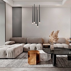 Подвесной светодиодный светильник Maytoni Cascade MOD132PL-L30BK 1