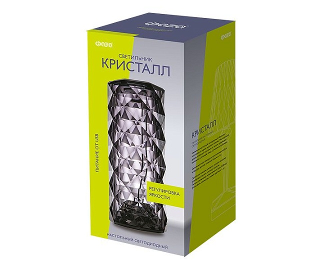 Настольная лампа ФАZA Кристалл CTL3-USB-bk изображение 2 Настольная лампа ФАZA Кристалл CTL3-USB-bk Фото № 2