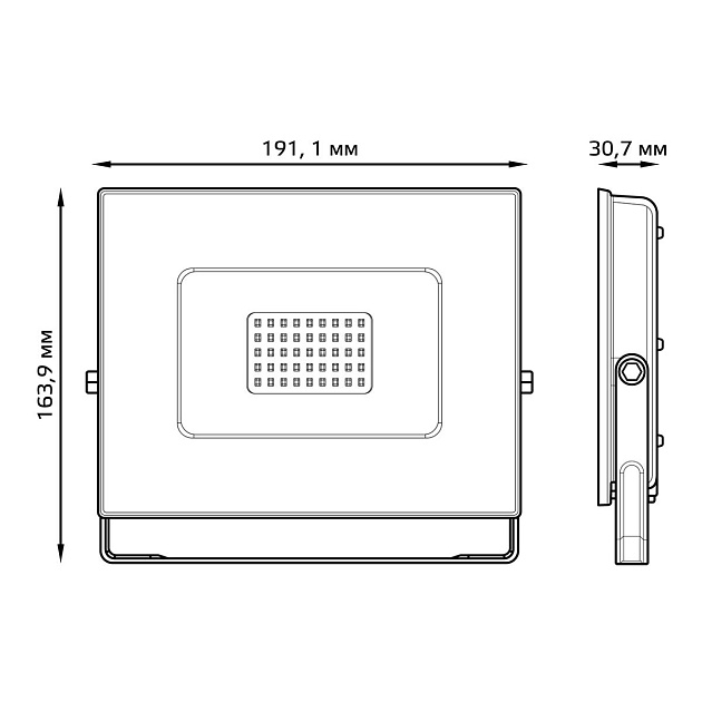 Прожектор светодиодный Gauss 70W 613100370 изображение 4 Прожектор светодиодный Gauss 70W 613100370 Фото № 4