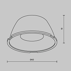Линза Maytoni для Alfa LED 36° LensD43-36 1