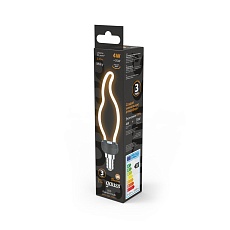 Лампа светодиодная филаментная Gauss E14 4W 2700K матовая 1000801104 4