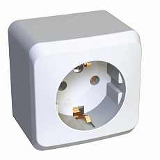 Розетка 2К+З Systeme Electric Этюд 16A 250V белая PA16-003B