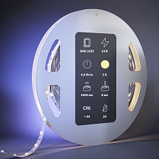 Светодиодная лента Maytoni 4,8W/m 60LED/m 2835SMD теплый белый 5M 201009 1