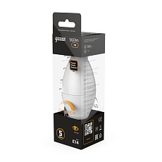 Лампа светодиодная Gauss E14 6.5W 3000К матовая 103101107 1