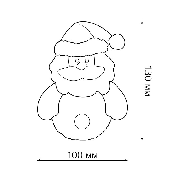 Фигурка светодиодная "Дед Мороз" Gauss Holiday HL001 изображение 3 Фигурка светодиодная "Дед Мороз" Gauss Holiday HL001 Фото № 3